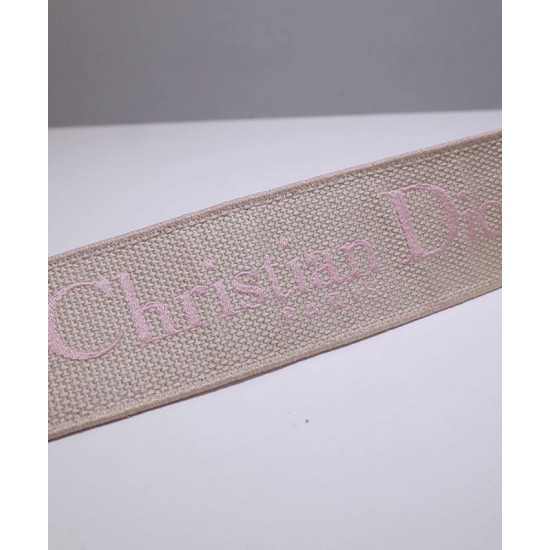 Replica Christian Dior 'Christian Dior' Embroidered Strap Pink