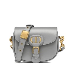 Replica Christian Dior Small Dior Bobby Bag Gray