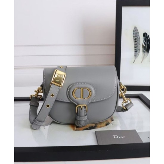 Replica Christian Dior Small Dior Bobby Bag Gray