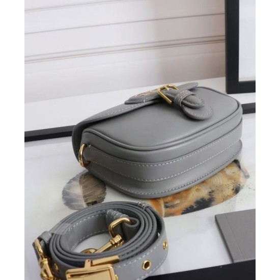 Replica Christian Dior Small Dior Bobby Bag Gray