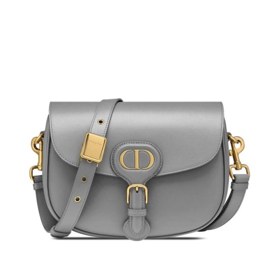 Replica Christian Dior Medium Dior Bobby Bag Gray