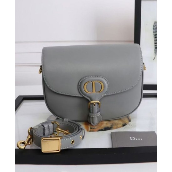 Replica Christian Dior Medium Dior Bobby Bag Gray