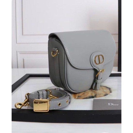 Replica Christian Dior Medium Dior Bobby Bag Gray