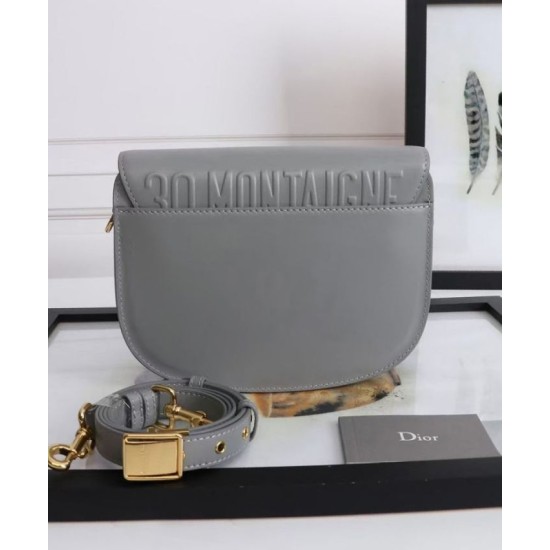 Replica Christian Dior Medium Dior Bobby Bag Gray