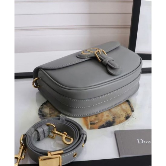 Replica Christian Dior Medium Dior Bobby Bag Gray