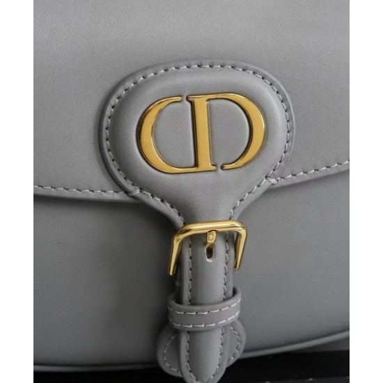 Replica Christian Dior Medium Dior Bobby Bag Gray