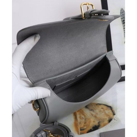 Replica Christian Dior Medium Dior Bobby Bag Gray