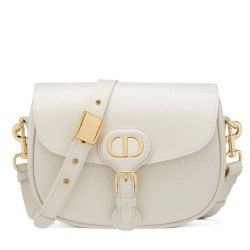 Fake Christian Dior Medium Dior Bobby Bag White Replica