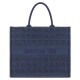 Replica Christian Dior Cannage Embroidery Dior Book Tote Bag Dark Blue