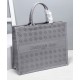 Replica Christian Dior Cannage Embroidery Dior Book Tote Bag Gray