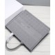 Replica Christian Dior Cannage Embroidery Dior Book Tote Bag Gray