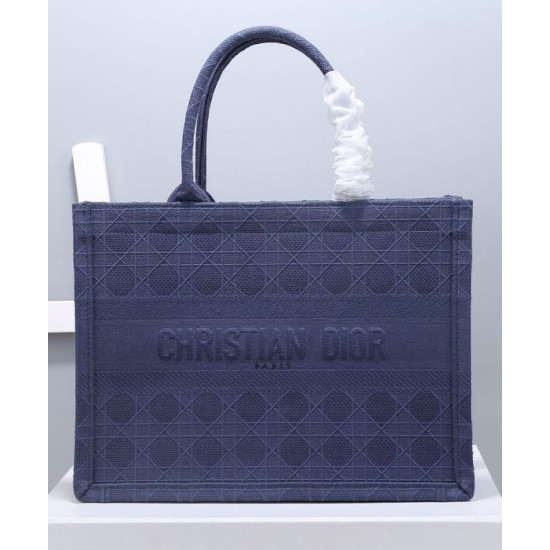 Replica Christian Dior Small Dior Book Tote Bag Dark Blue
