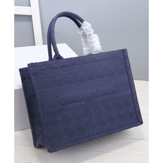 Replica Christian Dior Small Dior Book Tote Bag Dark Blue