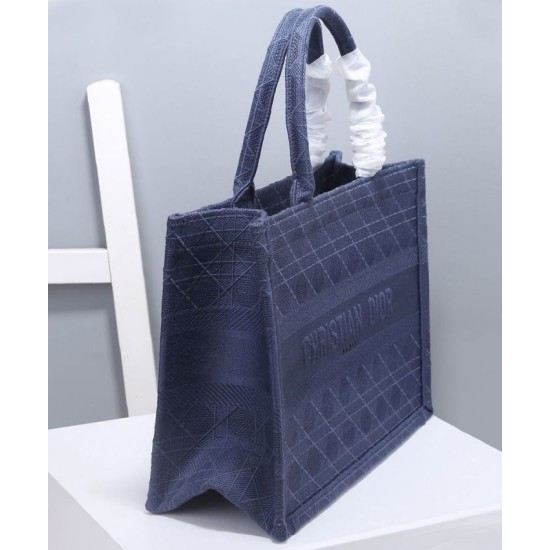 Replica Christian Dior Small Dior Book Tote Bag Dark Blue