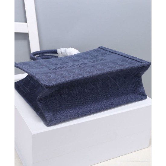 Replica Christian Dior Small Dior Book Tote Bag Dark Blue