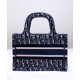 Replica Christian Dior Mini Dior Book Tote Dark Blue