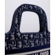 Replica Christian Dior Mini Dior Book Tote Dark Blue