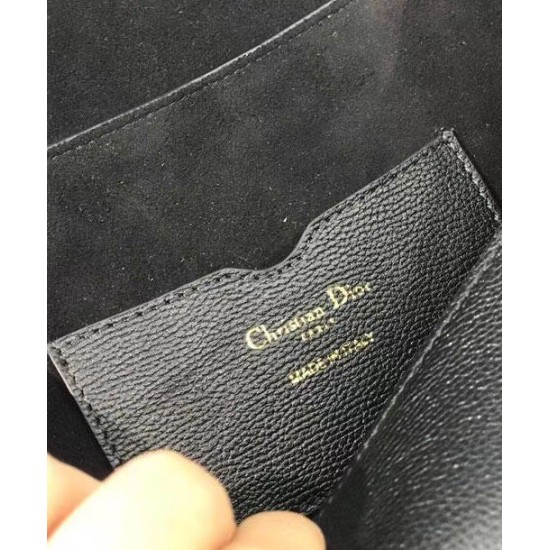 Fake Christian Dior Medium Dior Bobby Bag Black Replica Replica Christian Dior Medium Dior Bobby Bag Black