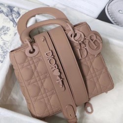 Replica Christian Dior Lady Dior My Abcdior Bag Apricot
