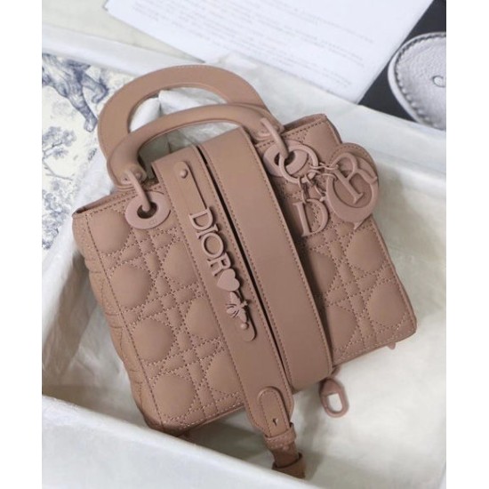 Replica Christian Dior Lady Dior My Abcdior Bag Apricot