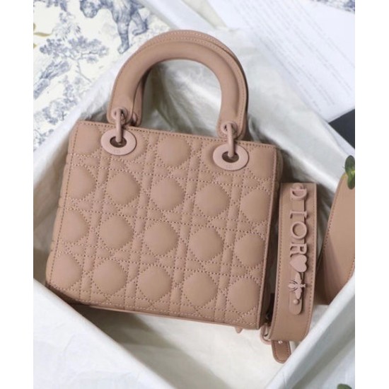 Replica Christian Dior Lady Dior My Abcdior Bag Apricot