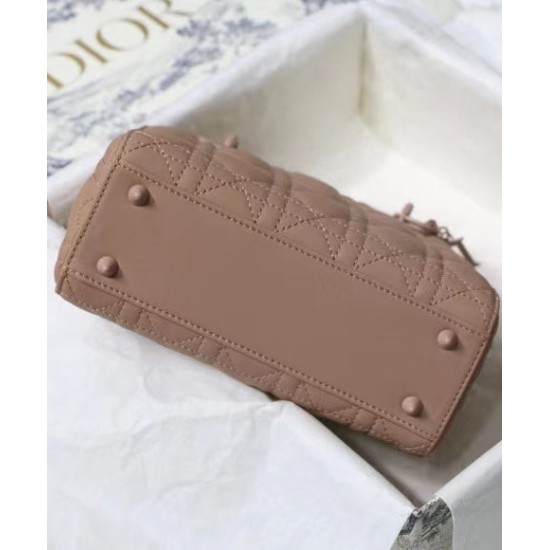 Replica Christian Dior Lady Dior My Abcdior Bag Apricot