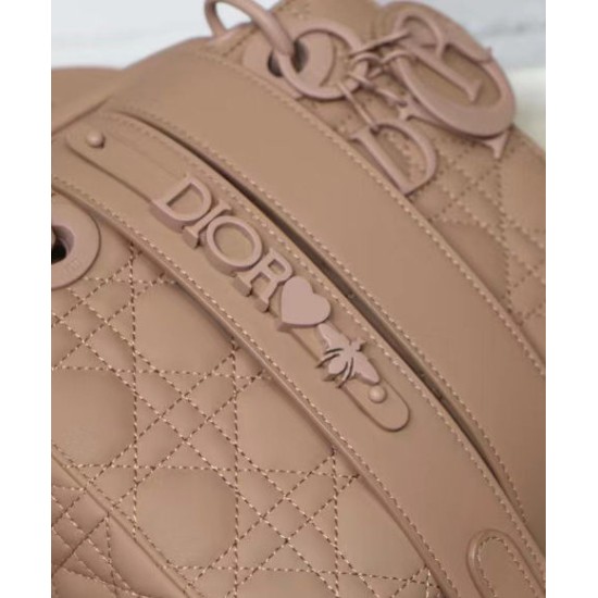 Replica Christian Dior Lady Dior My Abcdior Bag Apricot