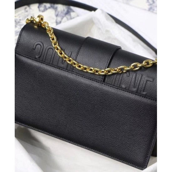 Fake Christian Dior 30 Montaigne Chain Bag Black Replica