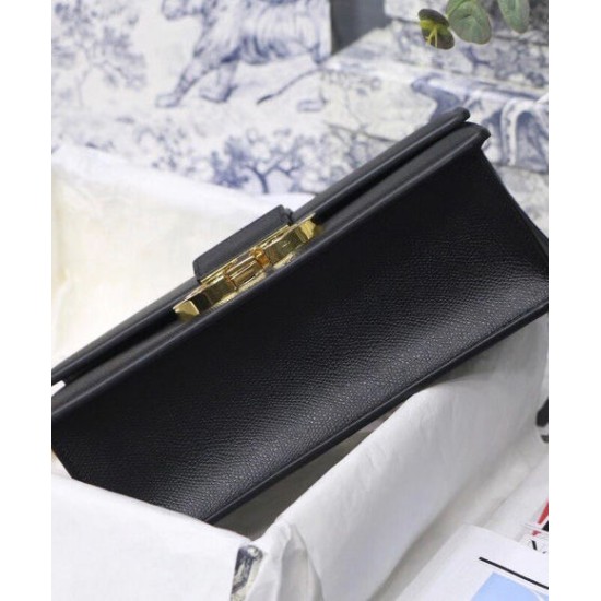 Fake Christian Dior 30 Montaigne Chain Bag Black Replica