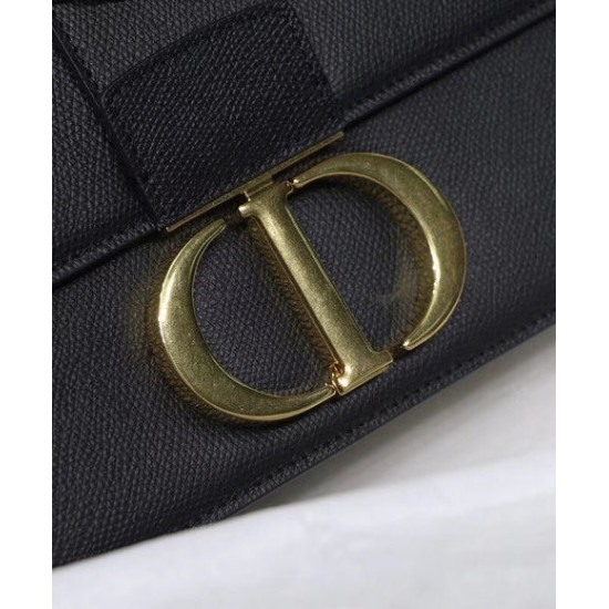 Fake Christian Dior 30 Montaigne Chain Bag Black Replica