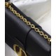 Fake Christian Dior 30 Montaigne Chain Bag Black Replica