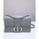 Replica Christian Dior 30 Montaigne Chain Bag Gray