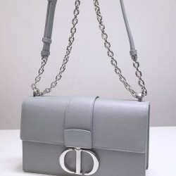 Replica Christian Dior 30 Montaigne Chain Bag Gray