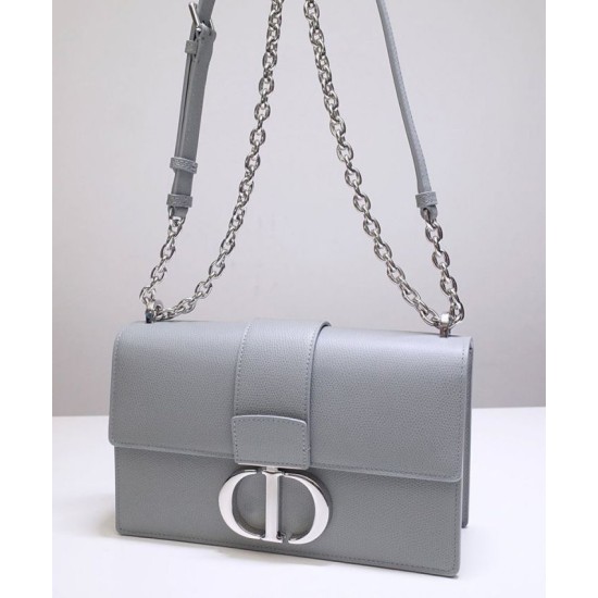 Replica Christian Dior 30 Montaigne Chain Bag Gray