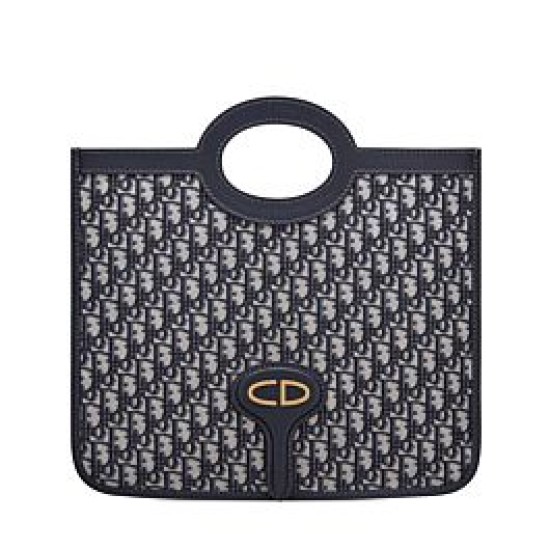 Fake Christian Dior Foldable clutch Dark Blue Replica