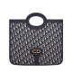 Fake Christian Dior Foldable clutch Dark Blue Replica