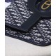 Fake Christian Dior Foldable clutch Dark Blue Replica
