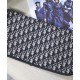 Fake Christian Dior Foldable clutch Dark Blue Replica