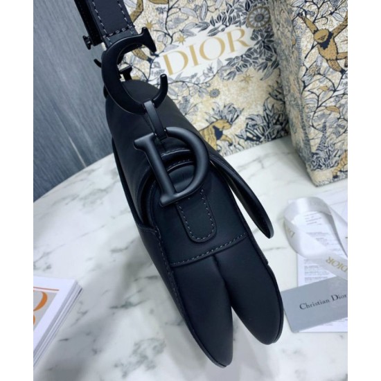 Replica Christian Dior Saddle Ultra-Matte Bag Black