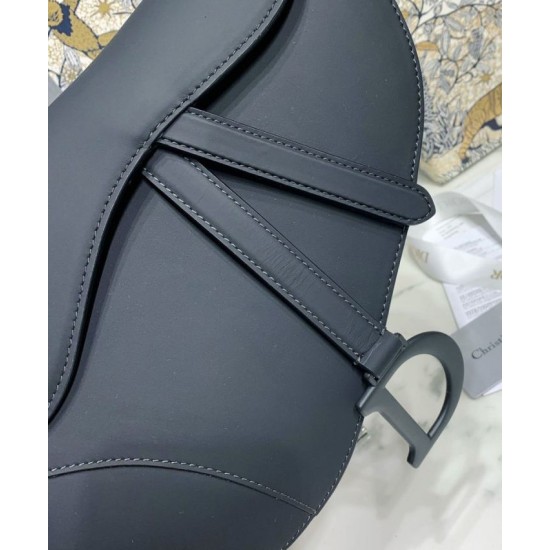Replica Christian Dior Saddle Ultra-Matte Bag Black