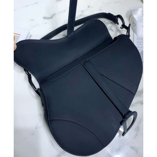 Replica Christian Dior Saddle Ultra-Matte Bag Black