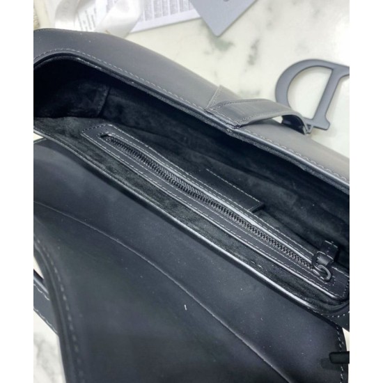 Replica Christian Dior Saddle Ultra-Matte Bag Black