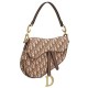 Fake Christian Dior Saddle Bag Coffee Replica