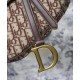 Fake Christian Dior Saddle Bag Coffee Replica