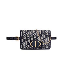 Replica Christian Dior 30 Montaigne 2-In-1 Pouch Dark Blue