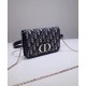 Replica Christian Dior 30 Montaigne 2-In-1 Pouch Dark Blue