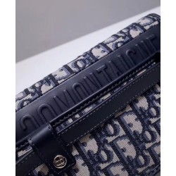Replica Christian Dior 30 Montaigne 2-In-1 Pouch Dark Blue