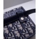 Replica Christian Dior 30 Montaigne 2-In-1 Pouch Dark Blue