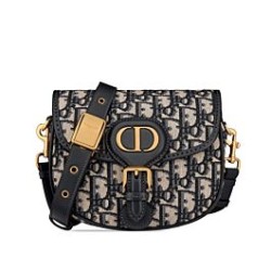 Replica Christian Dior Small Dior Bobby Handbag Dark Blue