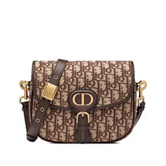 Fake Christian Dior Medium Dior Bobby Bag Coffee Replica